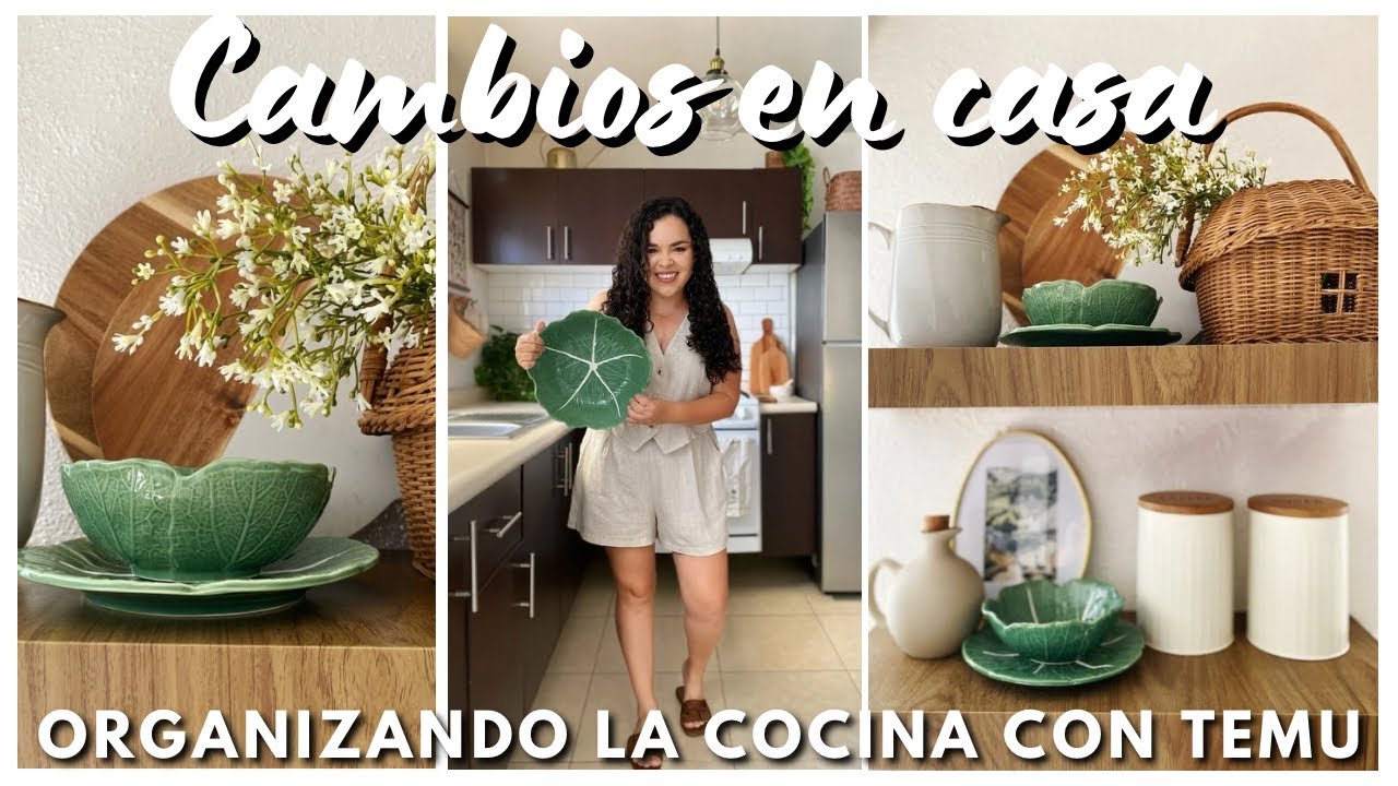 🥬 Organizando mi cocina con @temu  Los platos más bonitos en forma de lechuga y nueva decoración 🥬