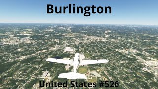 Flying over Burlington/Flying through United States #526/Microsoft Flight Simulator 2020