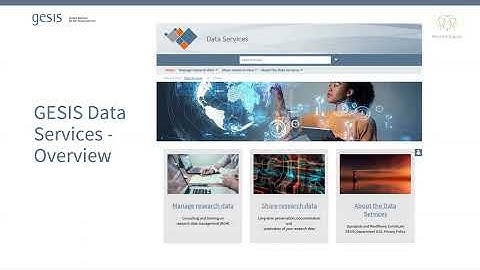 Meet the Experts: Oliver Watteler: Introduction to the GESIS Data Services