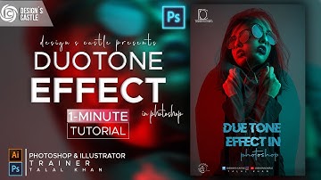 How to create duotone effect in photoshop|double color exposure effect |photoshop duotone