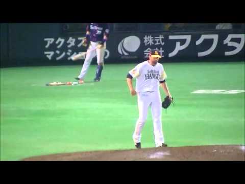 9回サファテ登場　メヒア１１号ホームラン　上本四球　坂田　浅村　金子