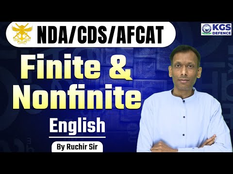 NDA/CDS/AFCAT English | Finite & Nonfinite Verb with Example | English by Ruchir Sir | KGS Defence