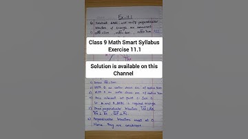 Class 9 Math Smart Syllabus 2025 / class 9 math exercise 11.1 new book 2025 / Punjab Board