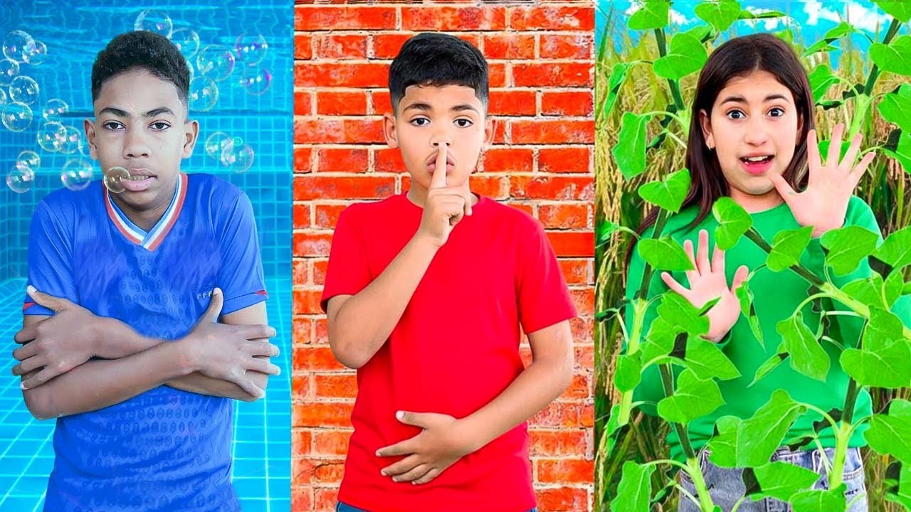 اخيرا..تحدي الغميضة بلون واحد 😱في كامل المزرعة🐔(حمقنا ابتسااام 😂)