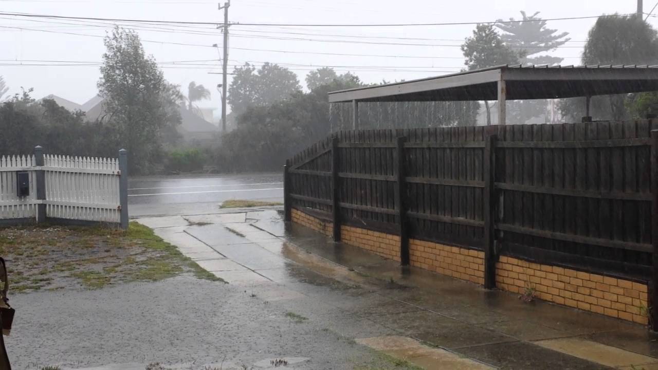 Downpour  in Edithvale Melbourne 