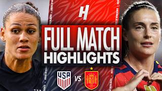 USA vs Spain - FULL Highlights &amp Goals | FIFA Women's International Friendly