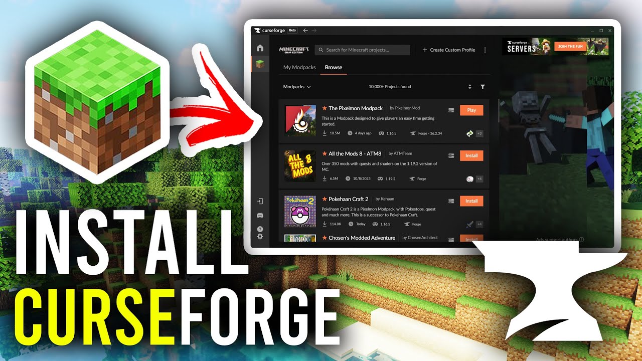 Installing & Using the NEW CurseForge