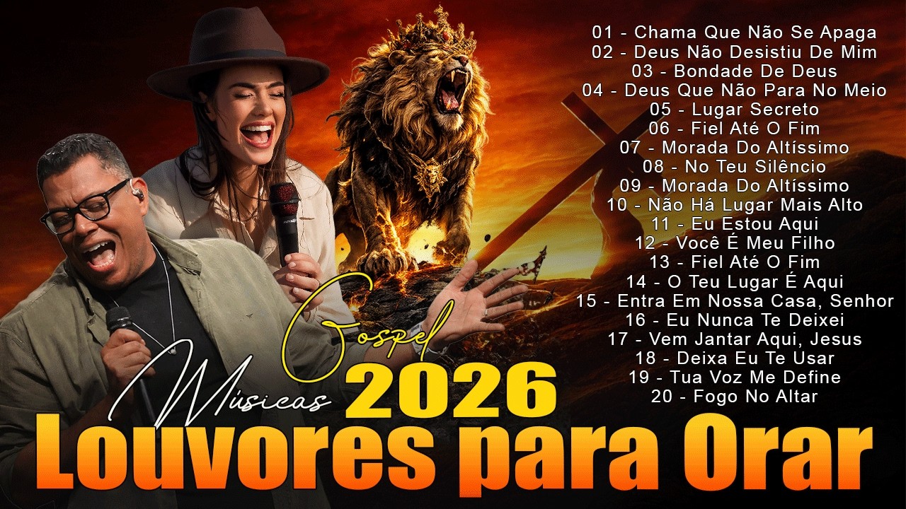 Top 100 Músicas Gospel Mais Tocadas 2026 🙏 Louvores e Adoração Que Tocam a Alma  Hinos Evangélicos