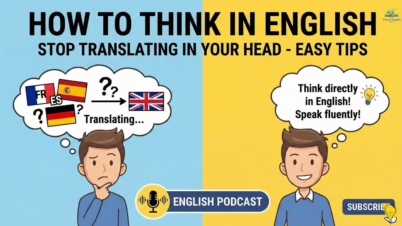 Think Translation How to Think in English - Stop Translating in Your Head - Easy Tips ...