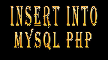 INSERT INTO MYSQL TABLE WITH PHP