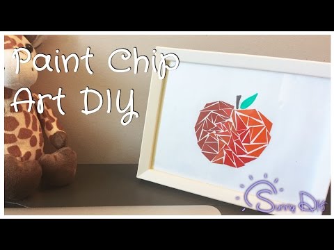 Paint Chip Art DIY | Sunny DIY