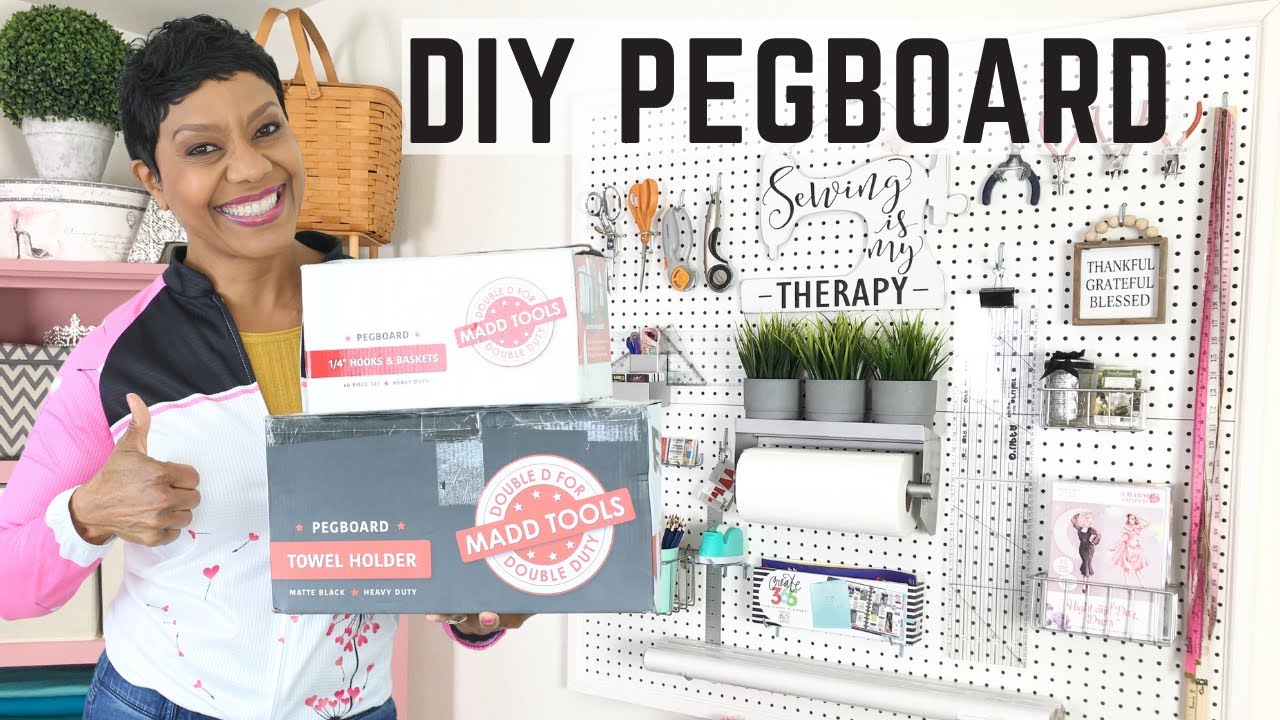 Build Your Own Pegboard with Hooks That Don't Fall Off (2020