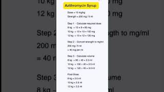 Azithromycin syrup