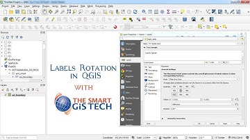 How to Rotation Labels in QGIS by "THE SMART GIS TECH" | QGIS मैं लबेल्स को कैसे घुमाये।