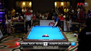 APC (Asia Pool Challenge) 2018 Manila - 2018-08-24 Efren Bata Reyes Challenge vs Joseph Dela Cruz