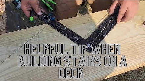 Building Stairs Soon? Here are a few helpful tips.