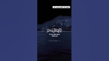 (إِنَّ اللَّهَ وَمَلَائِكَتَهُ يُصَلُّونَ عَلَى النَّبِيِّ) القارئ #هزاع_البلوشي سورة #الاحزاب 💙