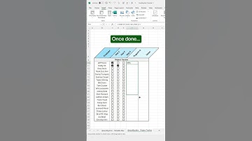 How to create a dynamic project tracker in Excel! #excel #projectmanagement #spreadsheet