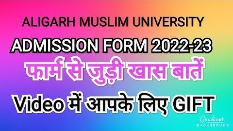 AMU Admission 2022 || amu class 1/6/9/11 admission form 2022-23 || amu 2022 application form ||