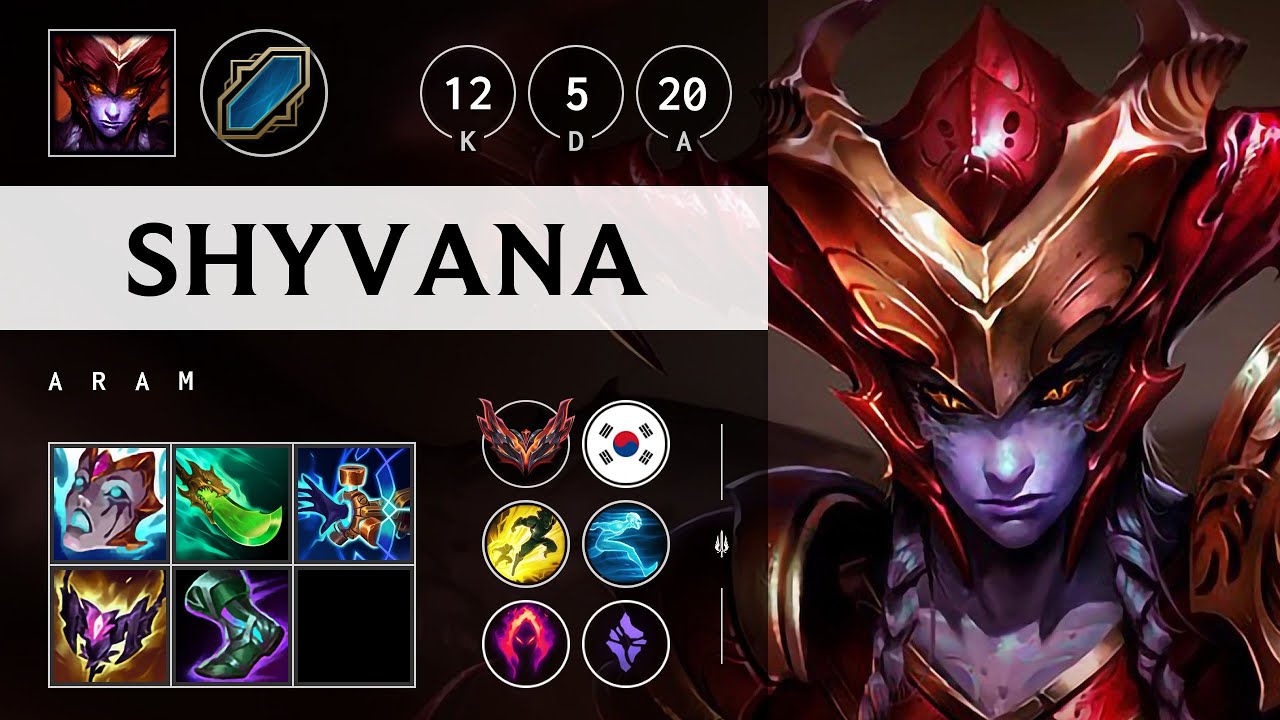 Shyvana ARAM: Triple Kill, Dominating - KR Grandmaster Patch 14.23