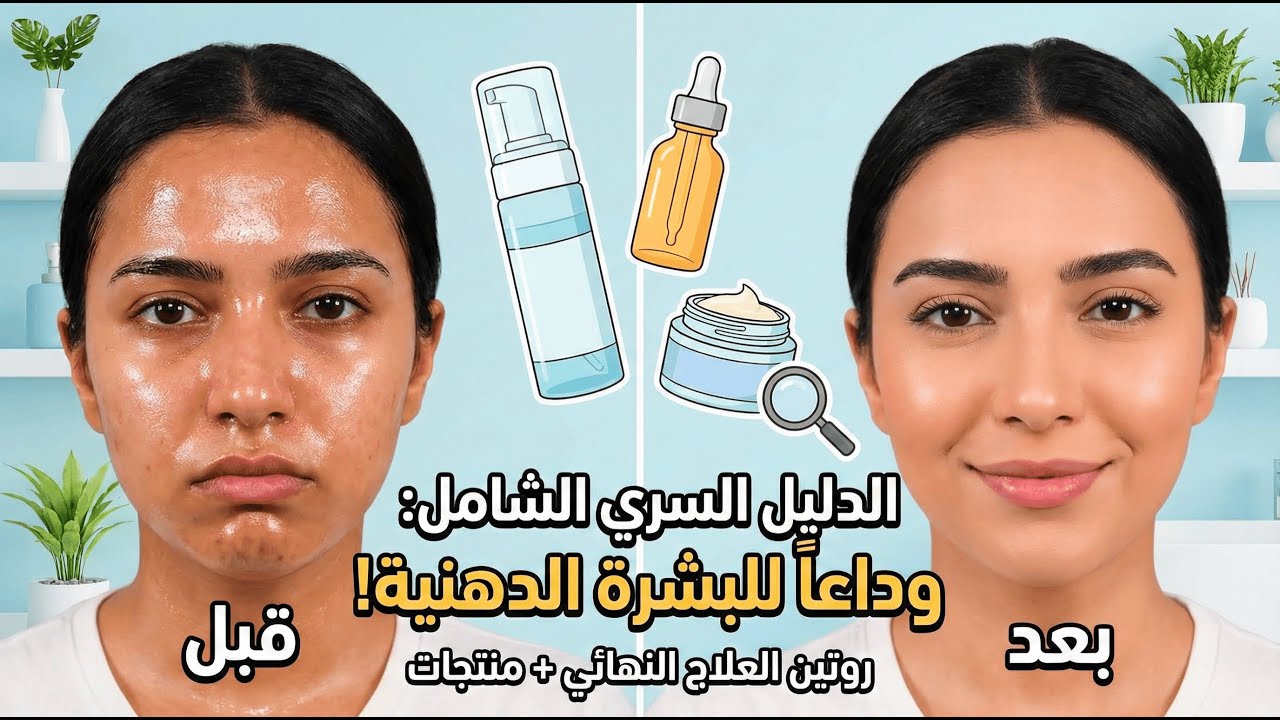 روتين العناية بالبشرة الدهنية النهائي: وداعاً للمعان والمسام الواسعة (نصائح أطباء الجلدية