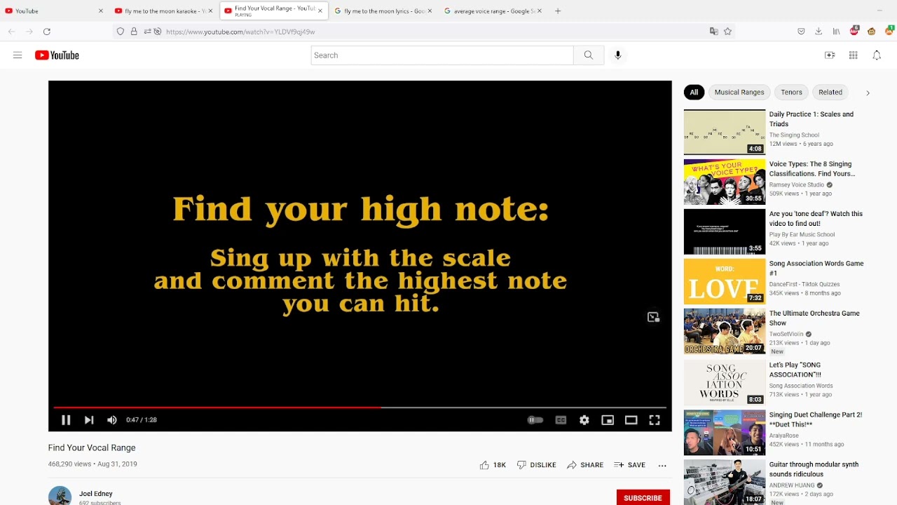 [RECORDING 04.12.2022] Vocal Range Test