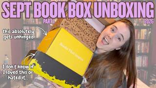 Sept 2026 (Pt1) Book Box Unboxing | NEW BOX, Broken Binding, Fairyloot, and the WEIRDEST Illumicrate