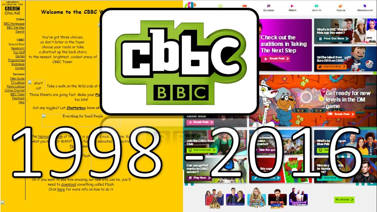 CBBC Website - 1998 - 2016 - YouTube