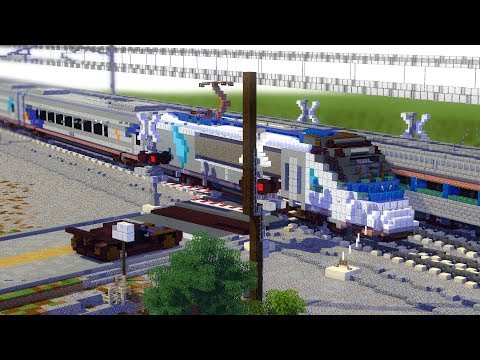 Minecraft Amtrak Acela Express NEC Train Animation