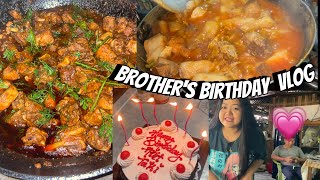 We celebrated Brother’s birthday for the first Time 🥹// Naga pork curry, butter chicken, pork fry