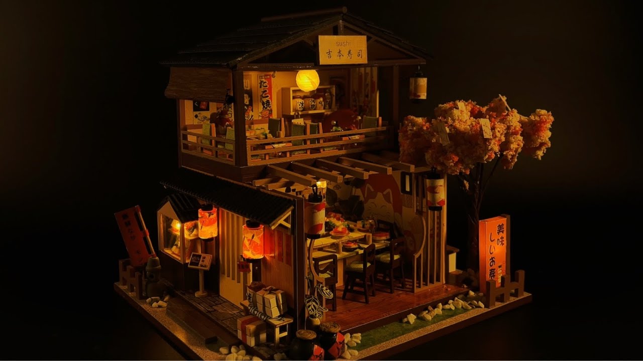 일본식 초밥집 미니어쳐 하우스