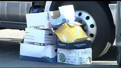 Papers shredded to avoid identity theft