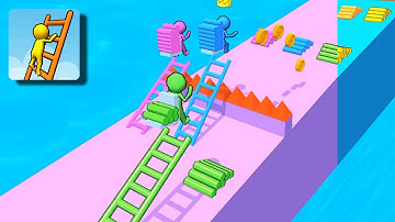 Ladder Race Gameplay Level 11-15 |🪜🤑| Ladder Race Android iOS New Update Mobile Games