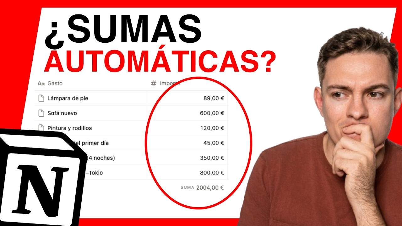 Miniatura del vídeo: Cómo sumar en Notion (suma automática en tus bases de datos)