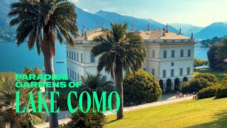 Paradise Gardens of Bellagio, Lake Como, Walking Tour 4K