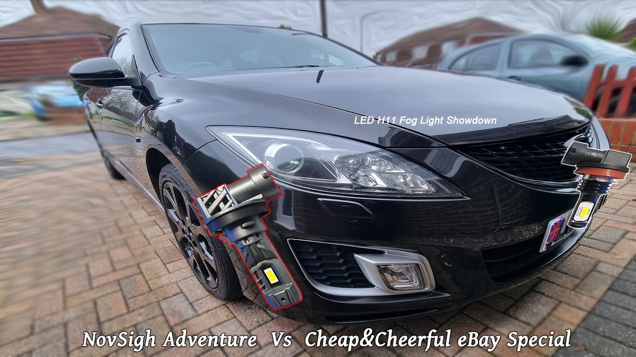 NovSight Compact N63 LED VS Cheap&Cheerful LED Fog Light on 2010 Mazda 6 GH