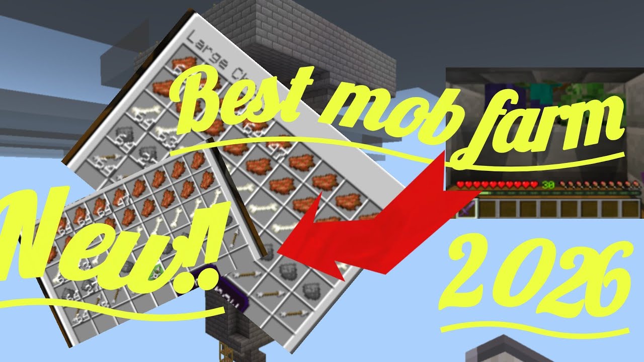 Best mob farm Minecraft bedrock tutorial 2026 - YouTube