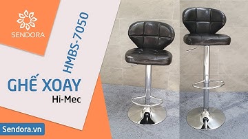 Ghế xoay quầy bar - Ghế vễ chân mày Hi-Mec HMBS-7050 (sendora.vn)
