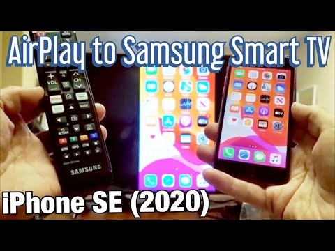 iPhone SE (2020): How to AirPlay (Mirror) to Samsung Smart TV (Nothing Additional Needed)