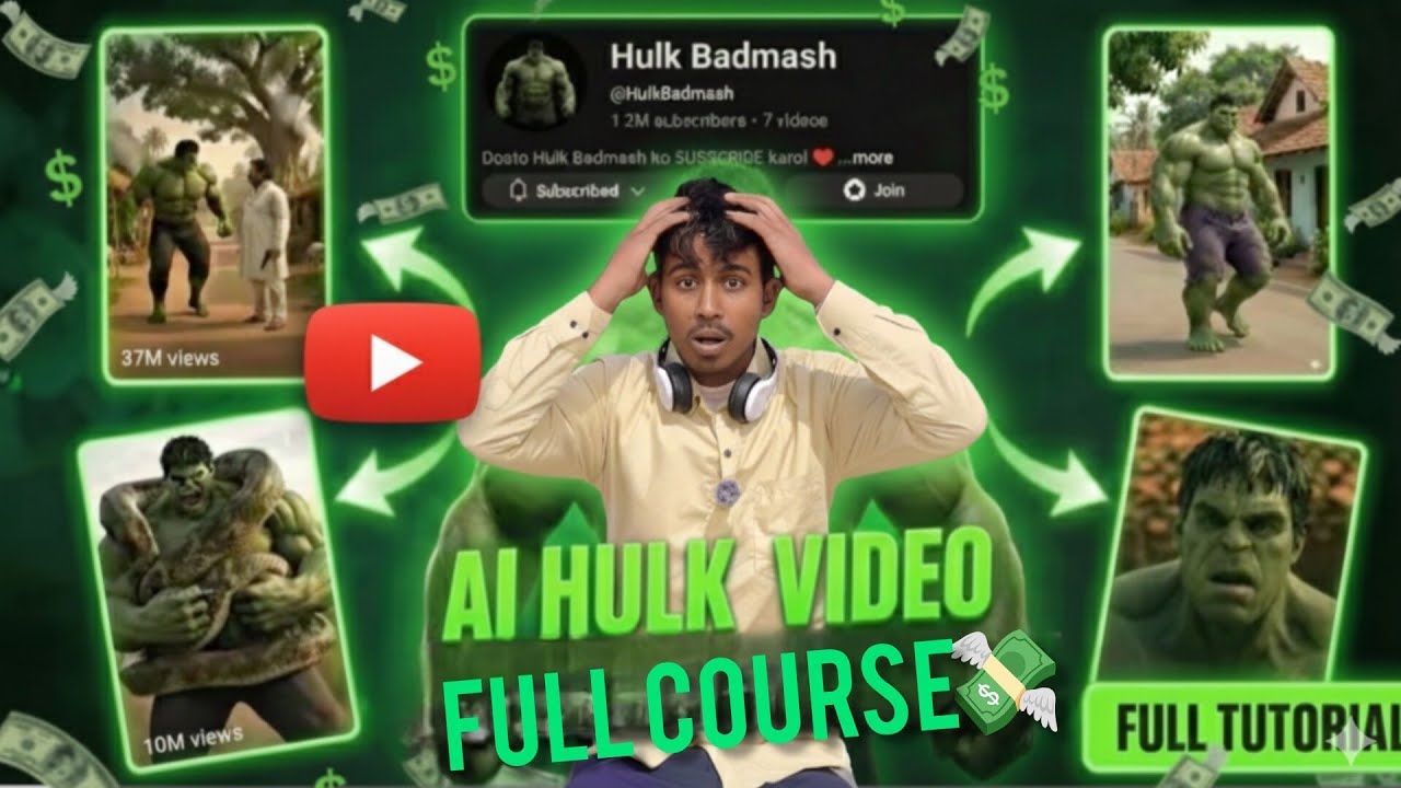 How To Create Perfect Hulk Ai Videos FREE 💸 | Full Tutorial | Sonu  Tech 