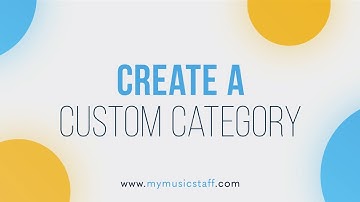 Create a Custom Event Category