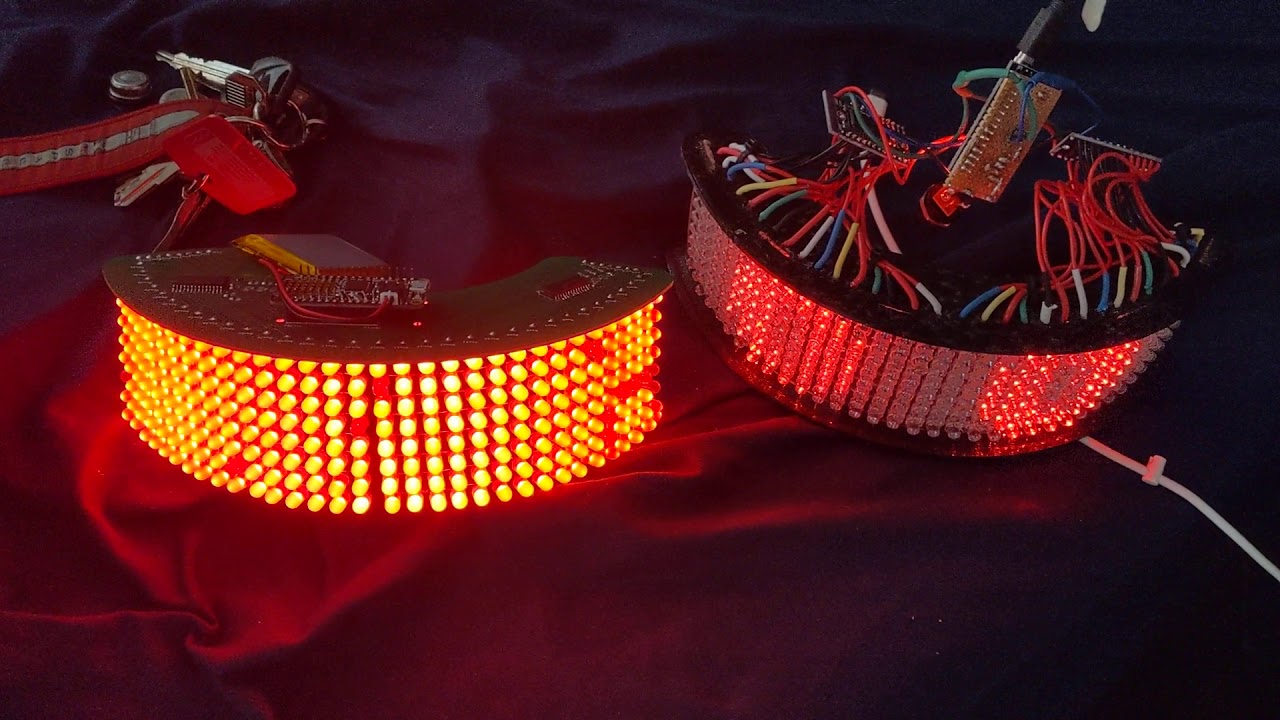 Punk Led Daft Punk LED matrix upgrade - YouTube