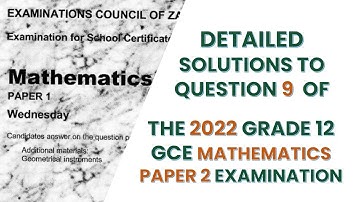 2022 GCE MATHEMATICS P2 SOLUTIONS EARTH GEOEMETRY