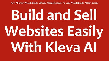 Kleva AI Review Website Builder Software AI Super Engineer No Code Website Builder AI Store Creator