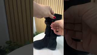 Bota Piccadilly Slouchy Cano Médio Feminina 261025 Preta