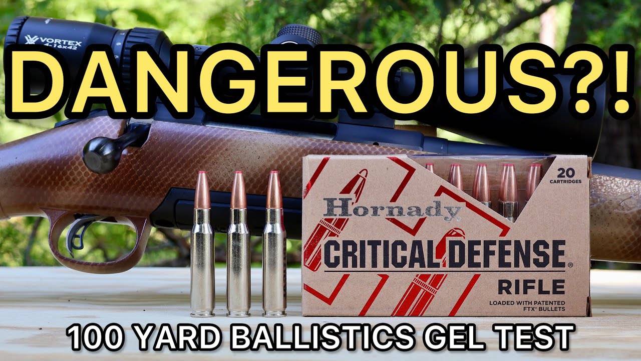 308 Winchester Hornady Critical Defense Rifle Ballistics Test Gem Boom