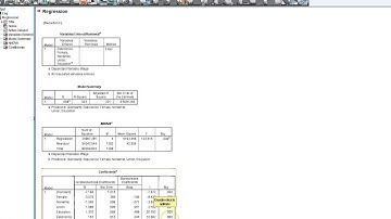 Estimating a Regression using SPSS