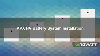 Installation Tutorial: APX HV Battery System