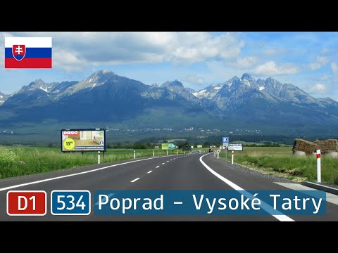 Slovakia: D1 + II/534 Poprad - Vysoké Tatry (High Tatras)
