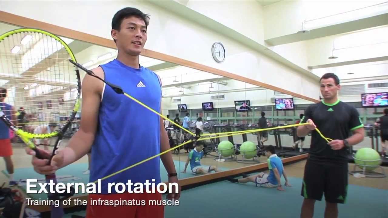 SHOULDER STABILISATION TRAINING WITH A PROFESSIONAL TENNIS PLAYER YouTube
